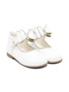 Andanines Bow-detail Ballet Flats In White