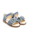 Andanines Bow-detail Sandals In Blue