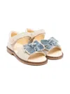 Andanines Bow-detail Sandals In Neutrals