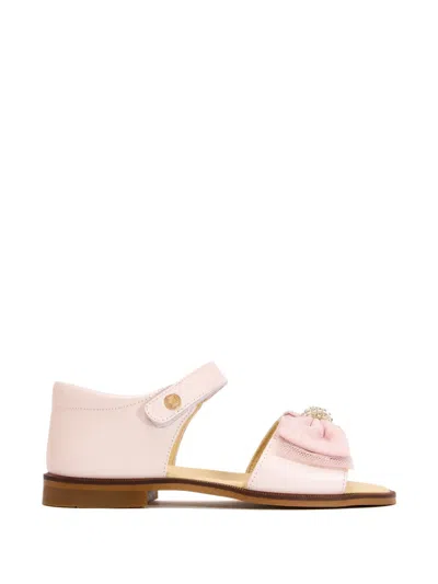 Andanines Kids' Bow-detail Sandals In Pink