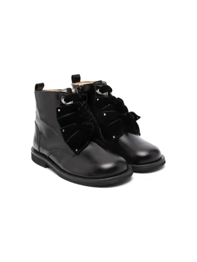 Andanines Bow-detailing Boots In Black