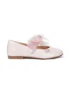 Andanines Bow-embellished Ballet Flats In Pink