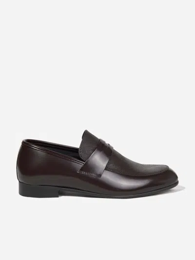 Andanines Kids'  Boys Leather Shoes In Brown