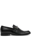 Andanines Boys Leather Loafers In 黑色