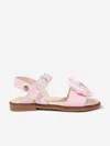 Andanines Girls Bow Sandals In Pink