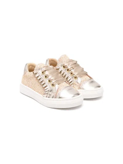 Andanines Kids' Glitter Sneakers In 中性色