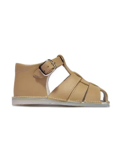 ANDANINES LEATHER BUCKLE SANDALS