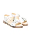 Andanines Metallic-effect Sandals In Silver
