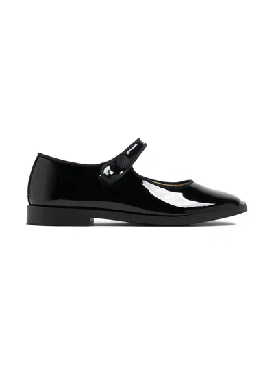 Andanines Kids' Patent-leather Ballet Flats In Black