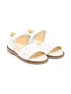 Andanines Scalloped Sandals In White