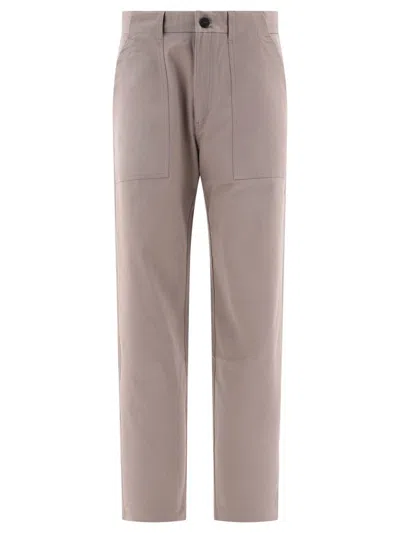 Andblue "hammer" Trousers In Brown