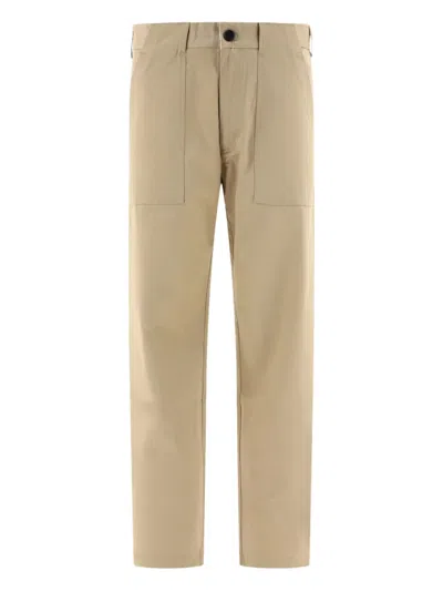 Andblue Patch-pockets Trousers In Neutral