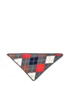 And-daughter Argyle-intarsia Triangular Scarf In Multi