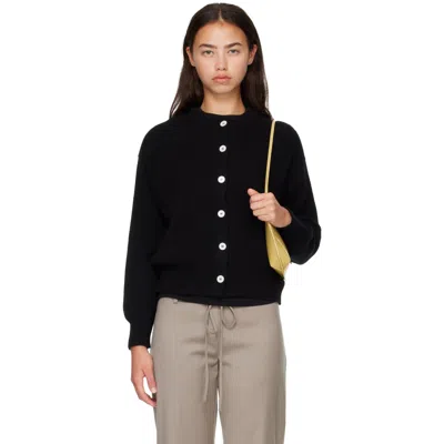 And-daughter Black Ada Crewneck Cardigan