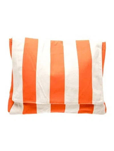 Pre-owned And-daughter Canvas Clutch In Orange