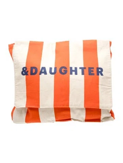 Pre-owned And-daughter Canvas Clutch In Orange