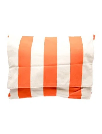 Pre-owned And-daughter Canvas Clutch In Orange