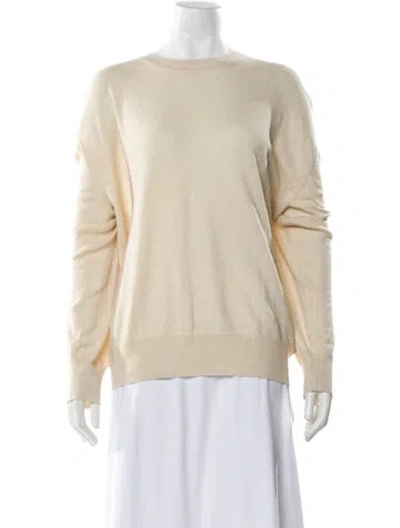 Pre-owned And-daughter Cashmere Bateau Neckline Sweater In Neutral