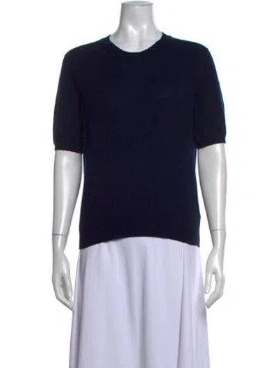Pre-owned And-daughter Cashmere Crew Neck Sweater In Blue