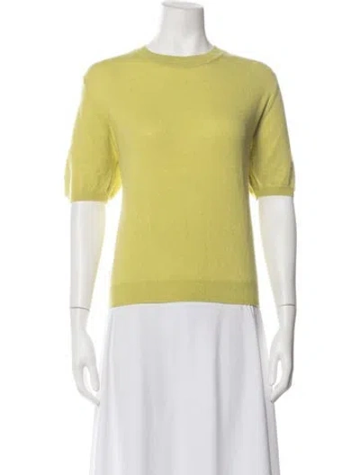 Pre-owned And-daughter Cashmere Crew Neck Sweater In Green