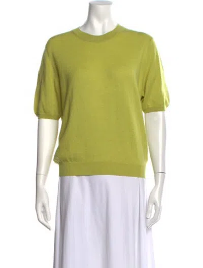 Pre-owned And-daughter Cashmere Crew Neck Sweater In Green