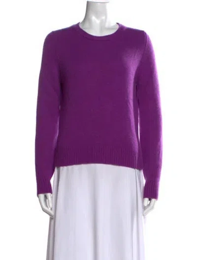 Pre-owned And-daughter Cashmere Crew Neck Sweater In Purple
