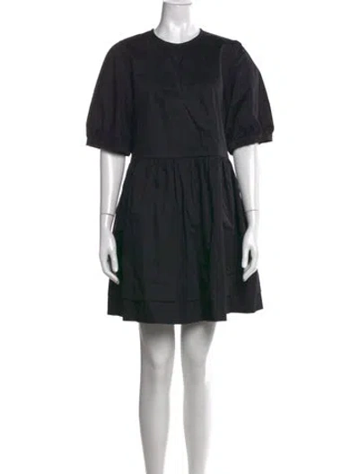 Pre-owned And-daughter Crew Neck Mini Dress In Black