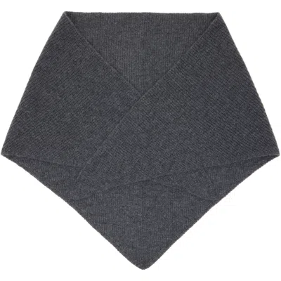 And-daughter Gray Fionn Xl Cashmere Foulard Scarf In Derby Grey