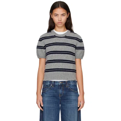 And-daughter Gray Wicklow T-shirt In Flannel Grey With Na