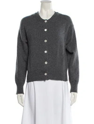 Pre-owned And-daughter Lambswool Crew Neck Sweater In Gray