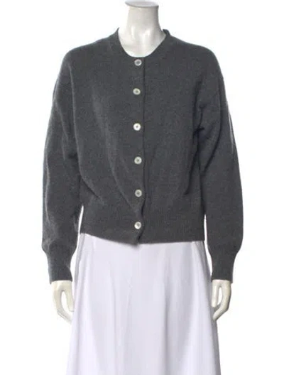 Pre-owned And-daughter Lambswool Crew Neck Sweater In Gray