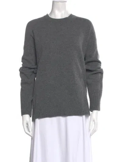 Pre-owned And-daughter Lambswool Crew Neck Sweater In Gray