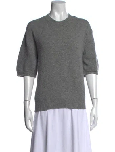 Pre-owned And-daughter Lambswool Crew Neck Sweater In Gray