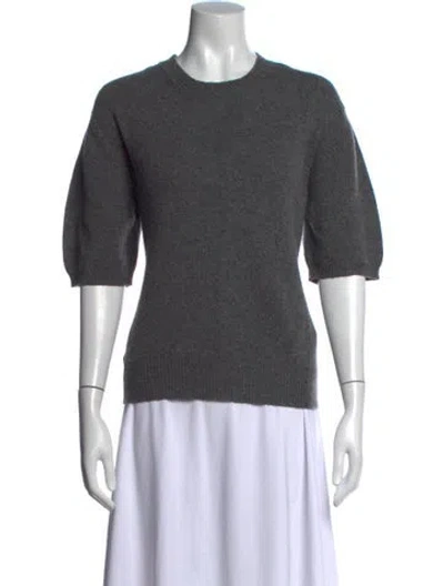 Pre-owned And-daughter Lambswool Crew Neck Sweater In Gray