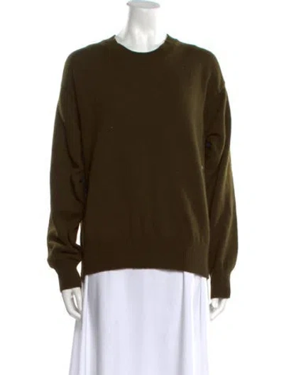 Pre-owned And-daughter Lambswool Crew Neck Sweater In Green