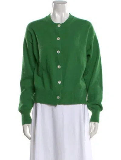 Pre-owned And-daughter Lambswool Crew Neck Sweater In Green