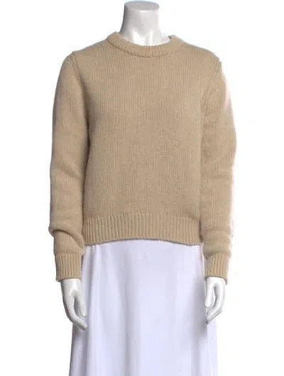 Pre-owned And-daughter Lambswool Crew Neck Sweater In Neutral