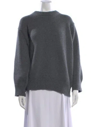 Pre-owned And-daughter Lambswool Crew Neck Sweater W/ Tags In Gray