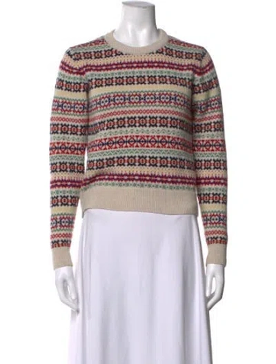 Pre-owned And-daughter Lambswool Patterned Sweater In Multicolor