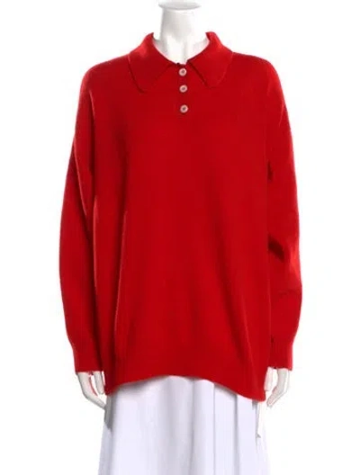 Pre-owned And-daughter Lambswool Sweater W/ Tags In Red