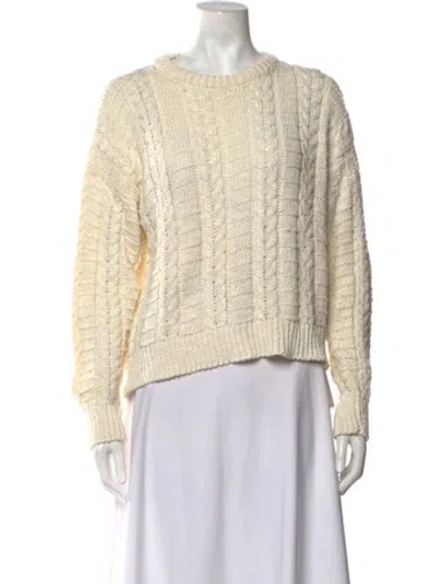 Pre-owned And-daughter Linen Crew Neck Sweater In Neutrals