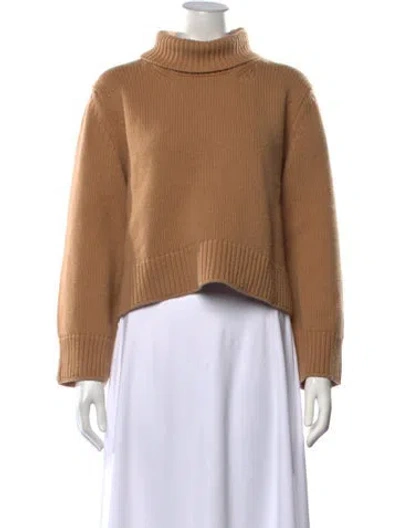 Pre-owned And-daughter Merino Wool Turtleneck Sweater In Neutrals