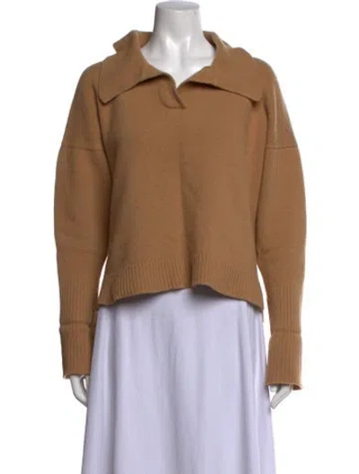 Pre-owned And-daughter Merino Wool V-neck Sweater In Neutrals