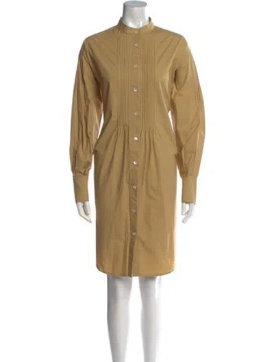 Pre-owned And-daughter Mock Neck Knee-length Dress In Neutral