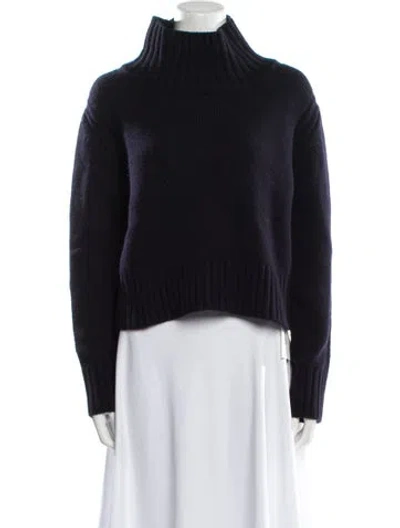 Pre-owned And-daughter Mock Neck Sweater In Blue