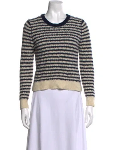 Pre-owned And-daughter Striped Crew Neck Sweater