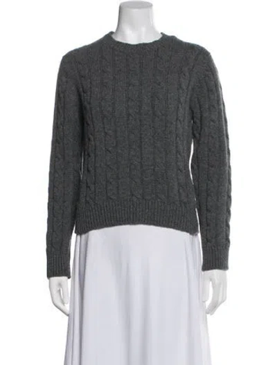 Pre-owned And-daughter Wool Crew Neck Sweater In Grey