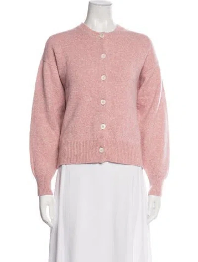 Pre-owned And-daughter Wool Crew Neck Sweater In Pink