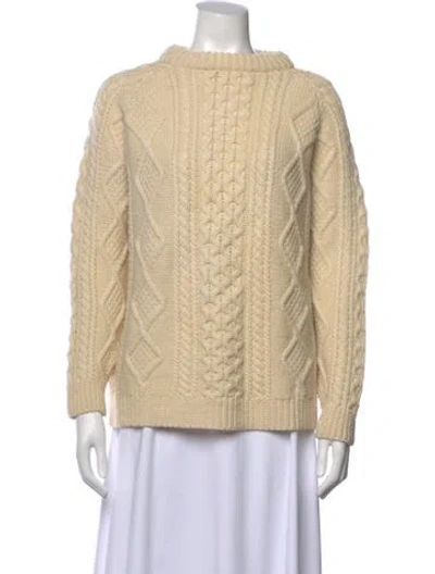 Pre-owned And-daughter Wool Patterned Sweater In Neutrals