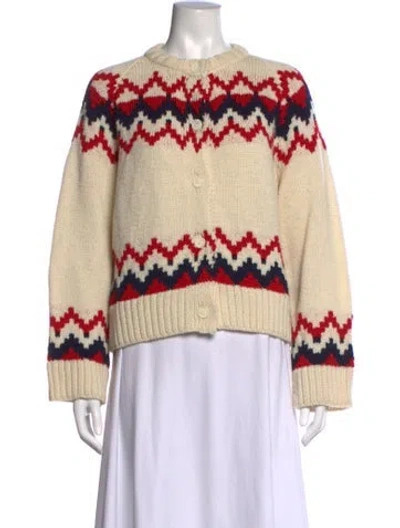Pre-owned And-daughter Wool Patterned Sweater In Neutrals